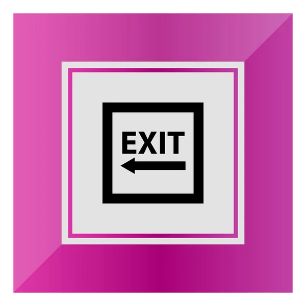 Exit to the left sign — Stock Vector