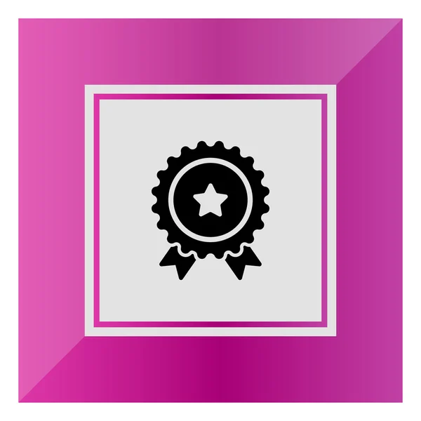Medal with star sign — Stock Vector