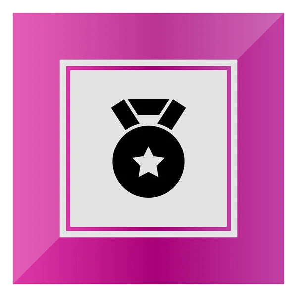 Medal with star sign — Stock Vector