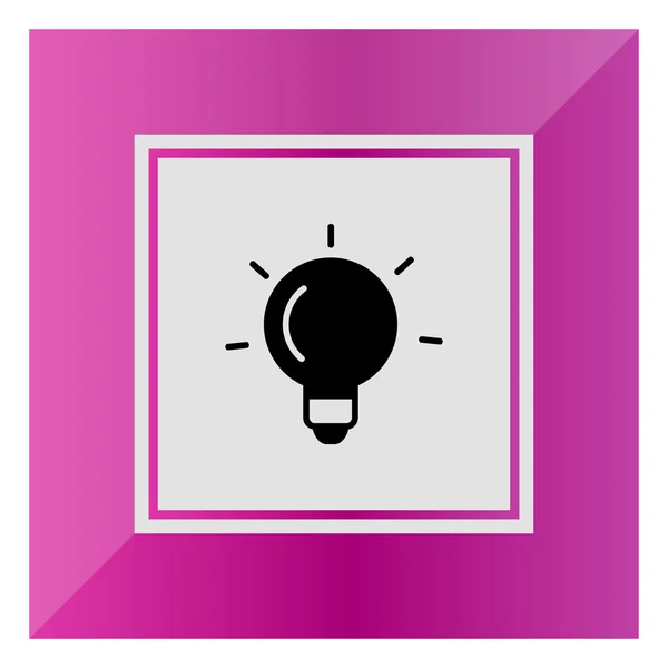 Lightbulb icon — Stock Vector