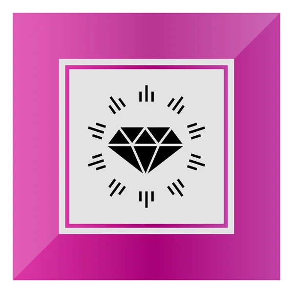 Diamante splendente — Vettoriale Stock