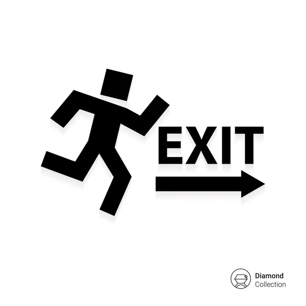 Exit sign — Stock Vector