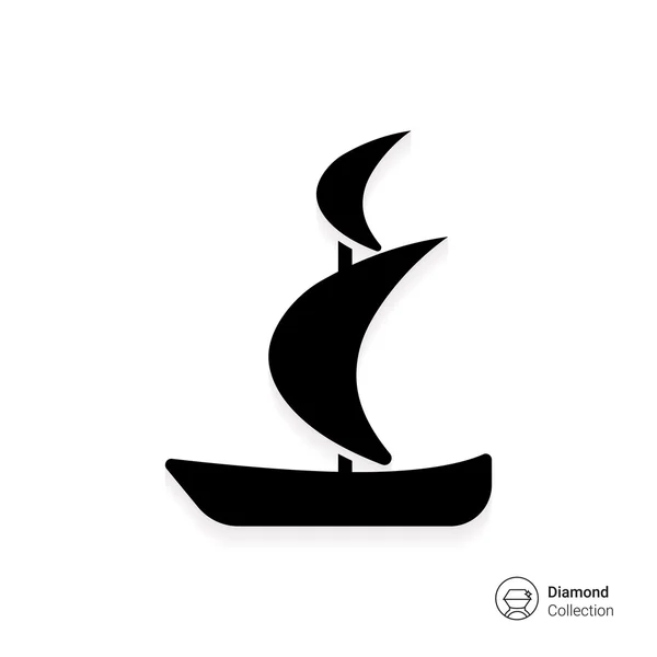 Buque de vela — Vector de stock