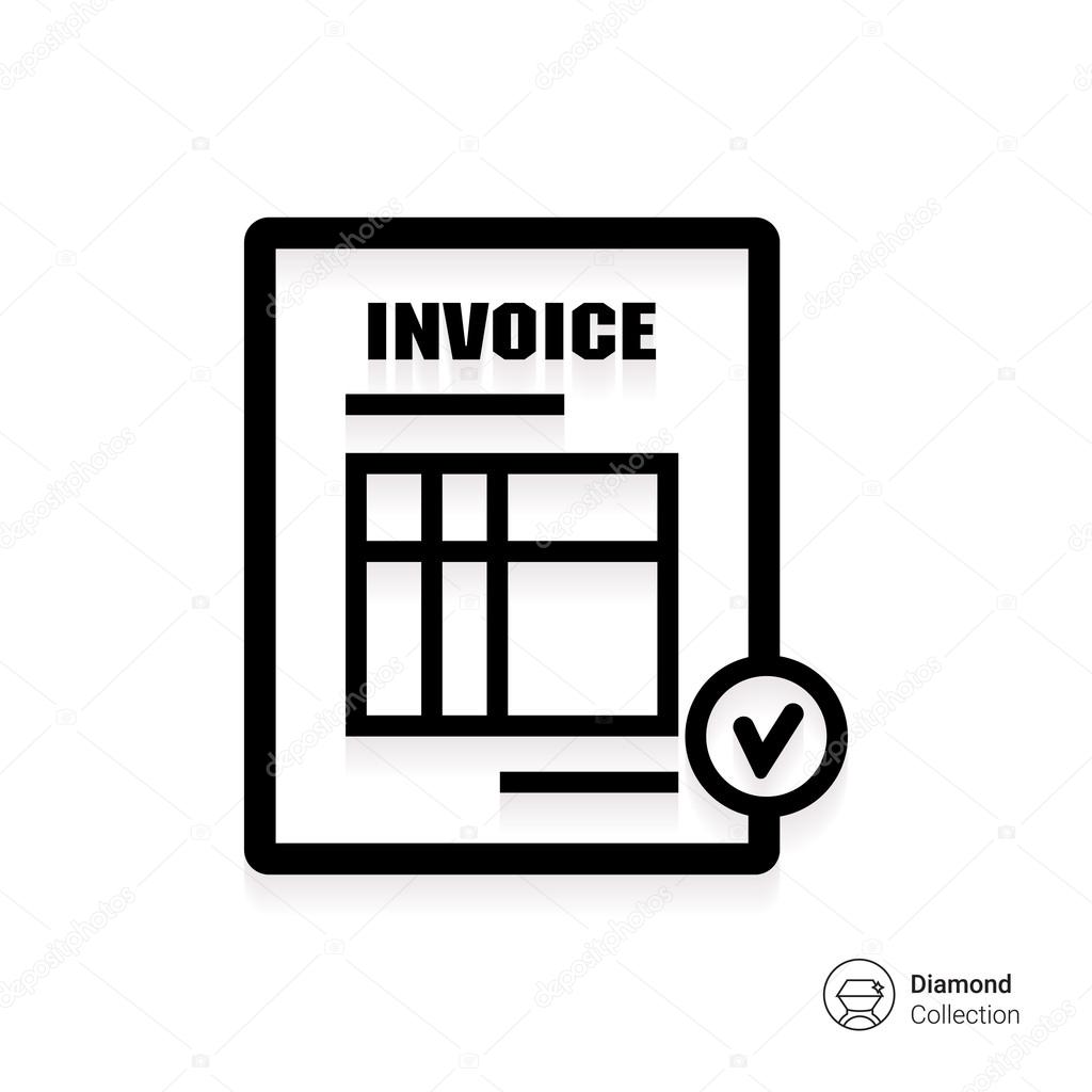 Invoice Icon Vector Image By C Redinevector Vector Stock Invoice Icon Vector Image By C Redinevector Vector Stock