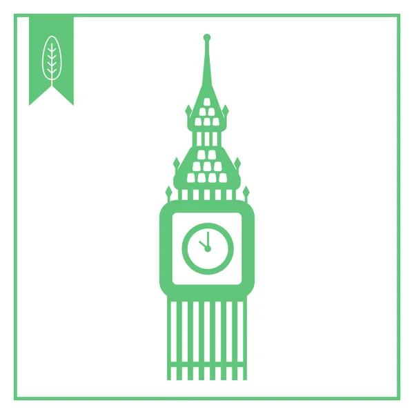 Big Ben icono — Archivo Imágenes Vectoriales