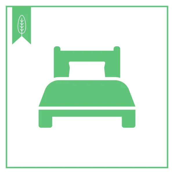 Cama individual — Vector de stock