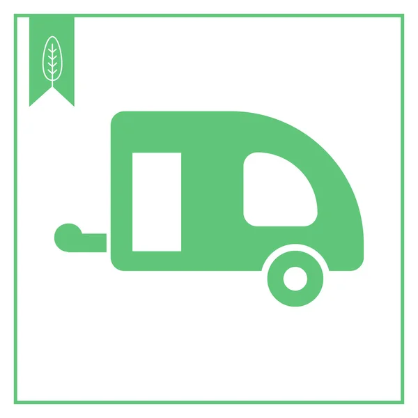 Aanhangwagen pictogram — Stockvector