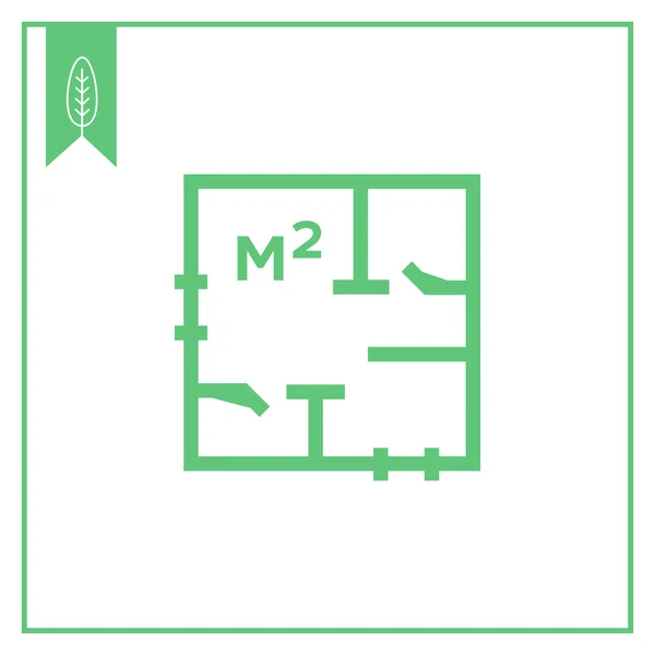 Schema apartamentului — Vector de stoc