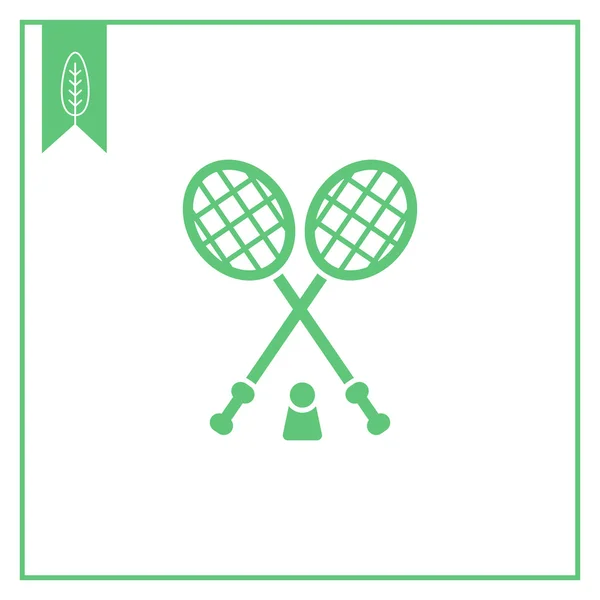 Badminton simgesi — Stok Vektör