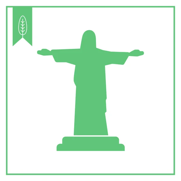 Χριστός το άγαλμα του λυτρωτή — Διανυσματικό Αρχείο