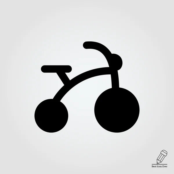 Bicicleta infantil — Vector de stock