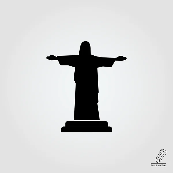 Estatua de Cristo Redentor — Archivo Imágenes Vectoriales