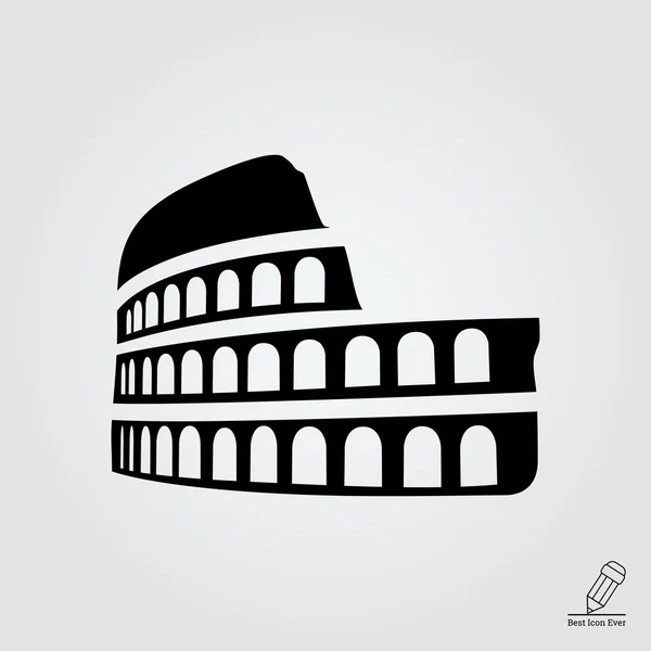 Ikona Koloseum — Stockový vektor