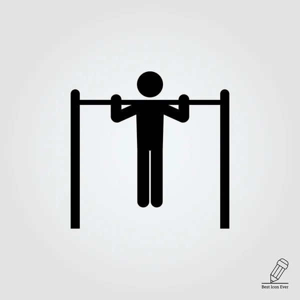 Chin-up bar — Stock Illustration Chin-up bar Royalty Free Stock Illustrations