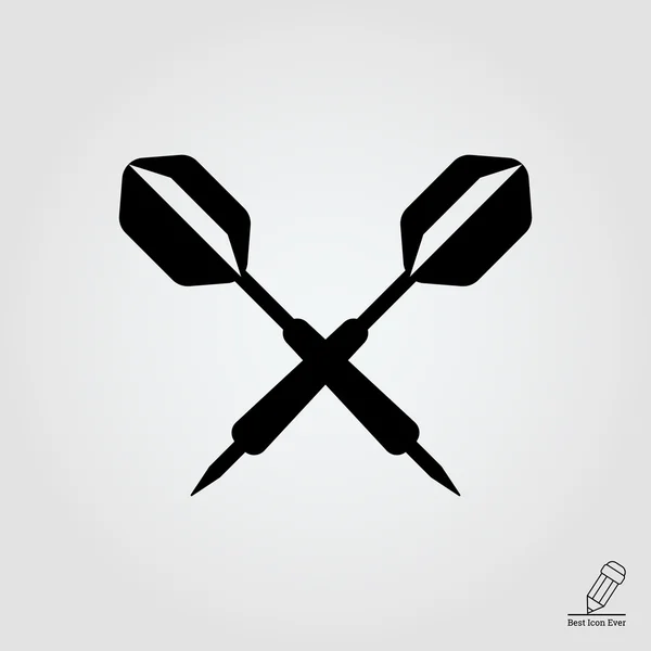 Icono de dardos — Vector de stock