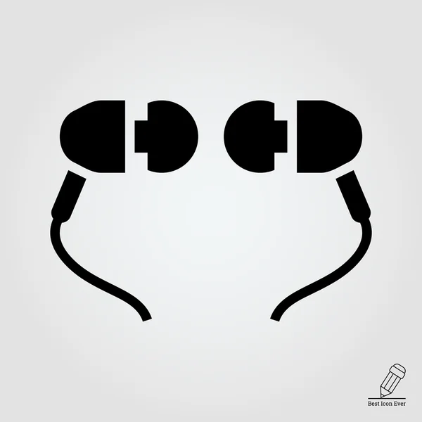 Écouteurs intra-auriculaires — Image vectorielle
