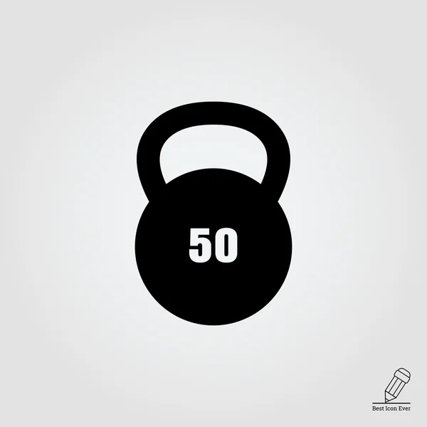 Ícone Kettlebell —  Vetores de Stock