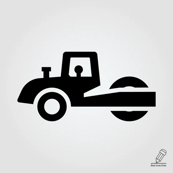 Rodillo de carretera icono — Vector de stock