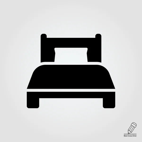 Cama individual — Vector de stock