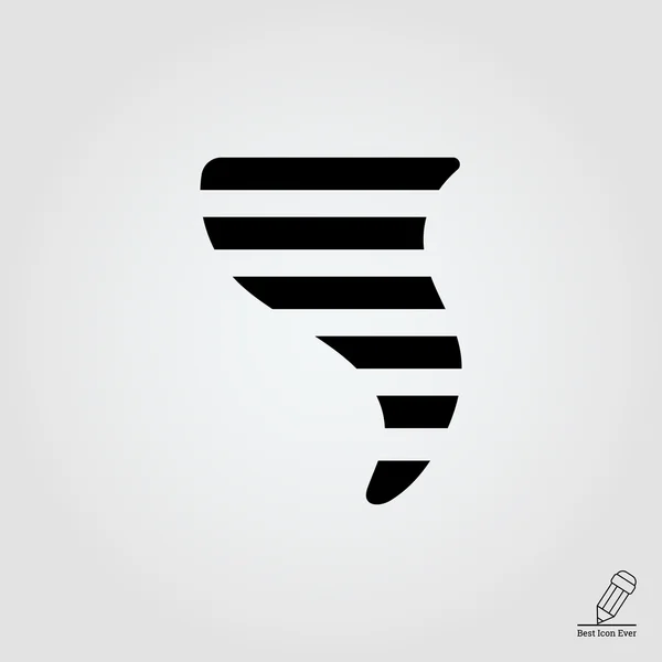 Icono de tornado — Vector de stock