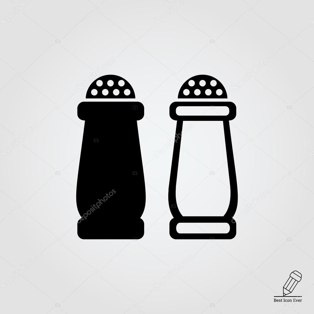 Icon of salt and pepper shakers