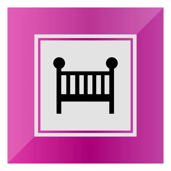 Baby bed — Stock Vector