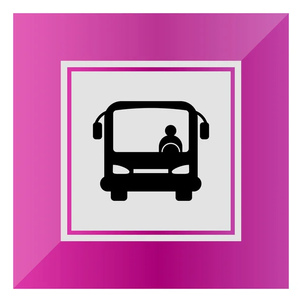 Bus with bus driver — Stock Vector