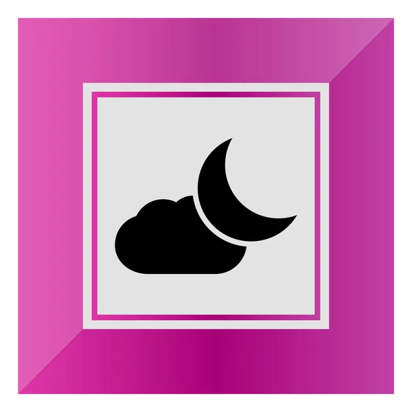Nuvoloso di notte — Vettoriale Stock