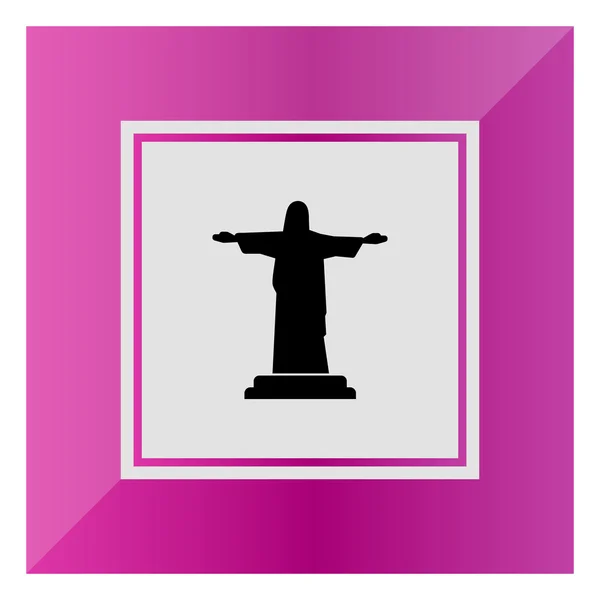 Christus het verlosserstandbeeld — Stockvector