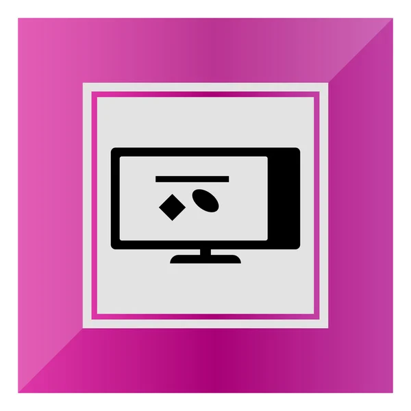 Computer monitor — Stock Vector