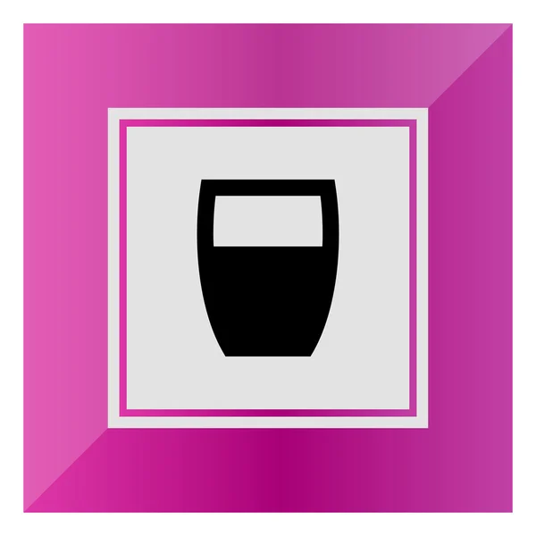 Vidrio con bebida — Archivo Imágenes Vectoriales