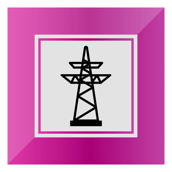 Power transmission line — Stock Vector