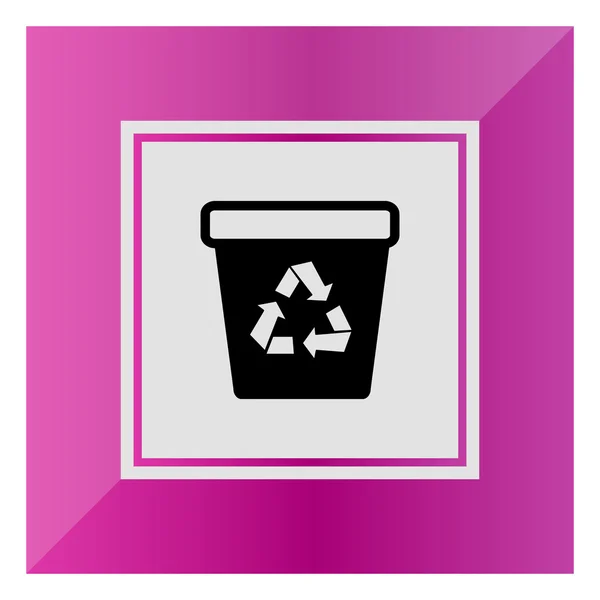 Recycling bin — Stock Vector