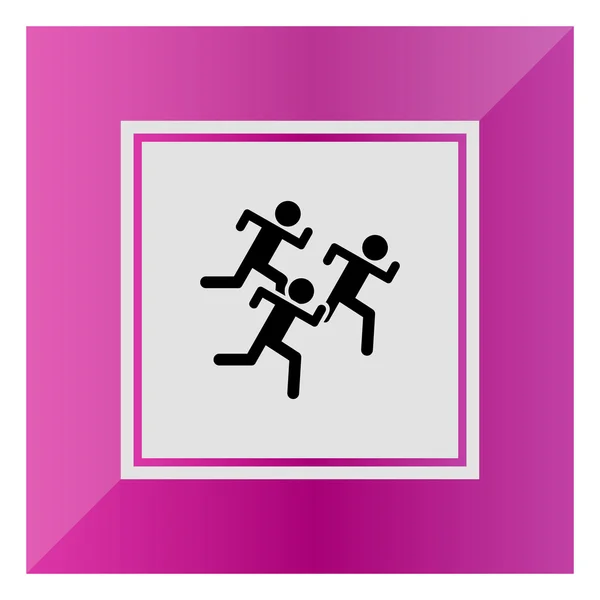 Ikona biegaczy — Wektor stockowy
