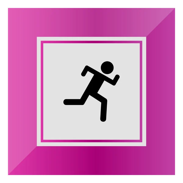 Hombre corriendo — Vector de stock