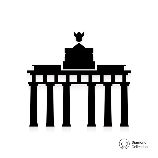 Puerta de Brandemburgo — Vector de stock