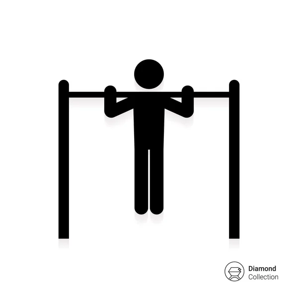 Chin-up bar — Stock Vector