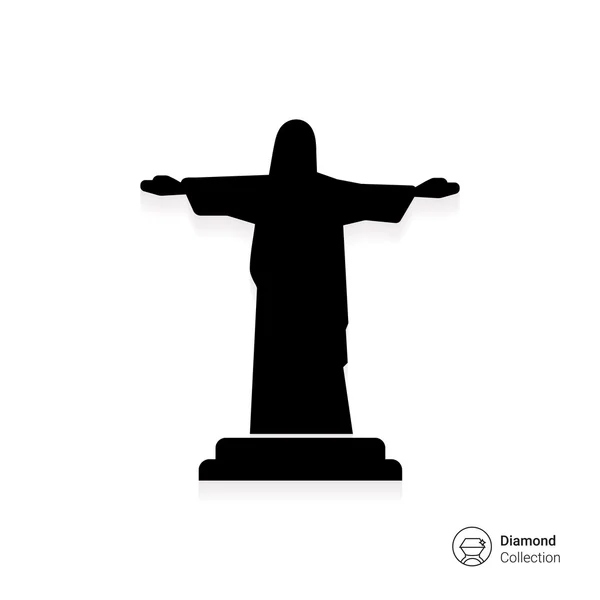 Christus het verlosserstandbeeld — Stockvector