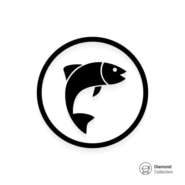 Риба значок — стоковий вектор