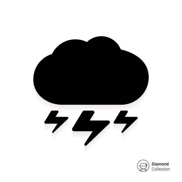 Heavy thunderstorm — Stock Vector