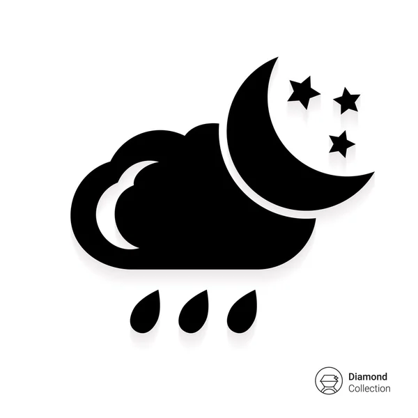 Deštivý večer — Stockový vektor