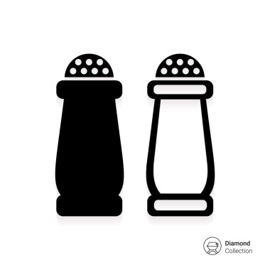 Salt and pepper shakers clipart