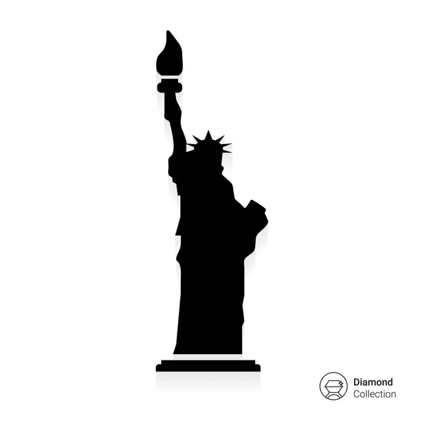 Icône Statue de la Liberté — Image vectorielle