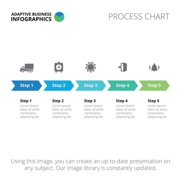 Modèle de diagramme de processus 6 — Image vectorielle