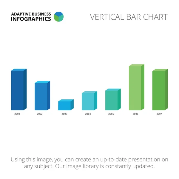 Șablon de diagramă bar — Vector de stoc