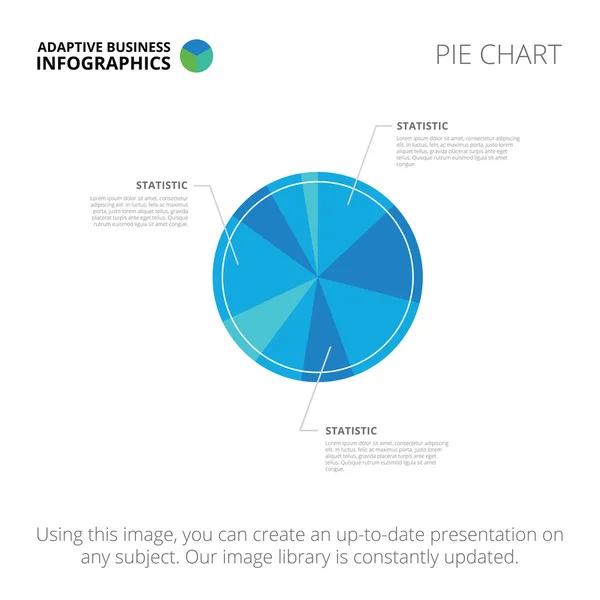 Pie chart template 2 — Stock Vector