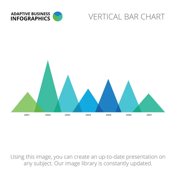 Modelo de gráfico de barras vertical 2 —  Vetores de Stock