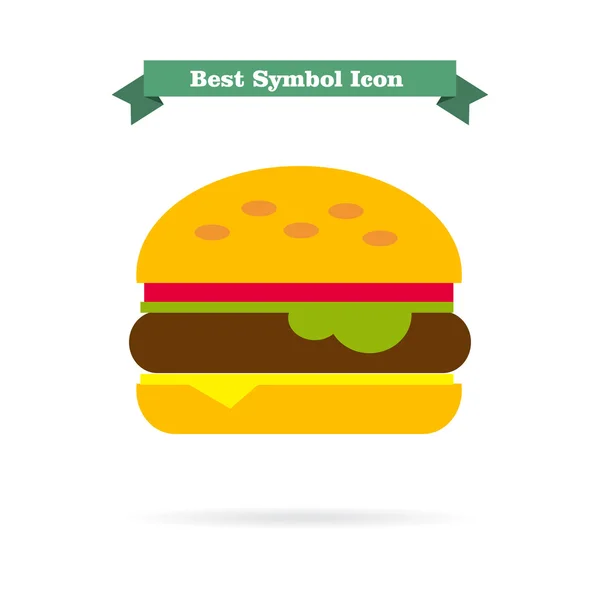 Burger значок — стоковий вектор