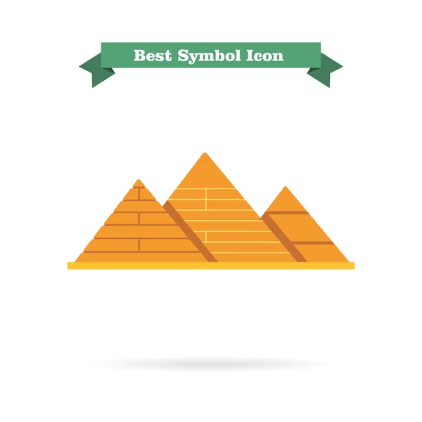 Giza pyramids icon — Stock Vector