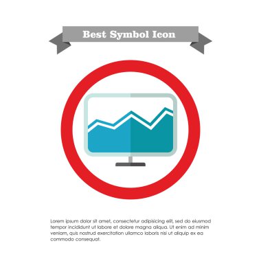 Bilgisayar monitörü ile çubuk grafik